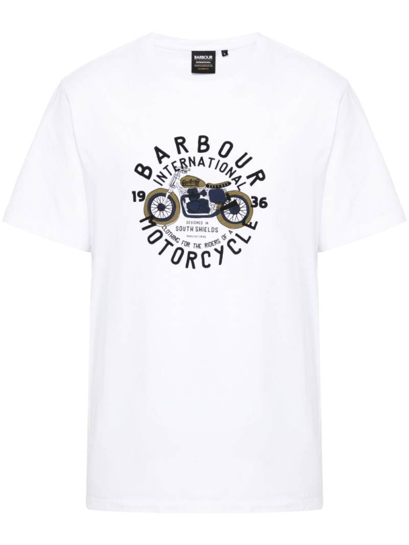 Barbour logo-print cotton T-shirt - White von Barbour