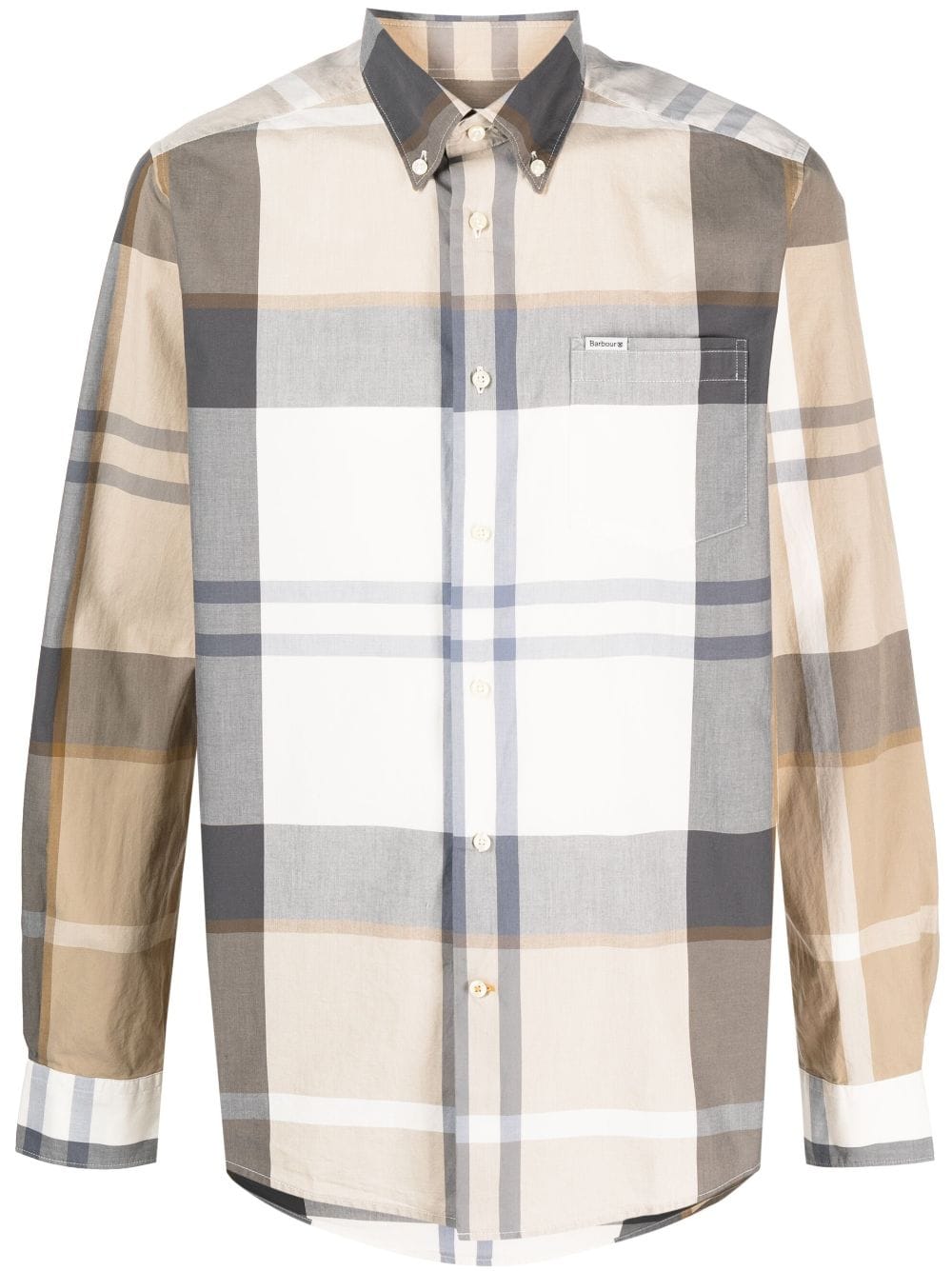 Barbour long-sleeve plaid cotton shirt - Neutrals von Barbour