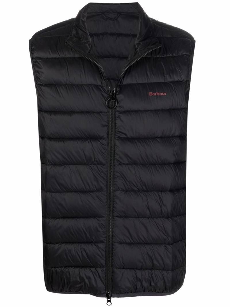 Barbour padded logo gilet - Black von Barbour