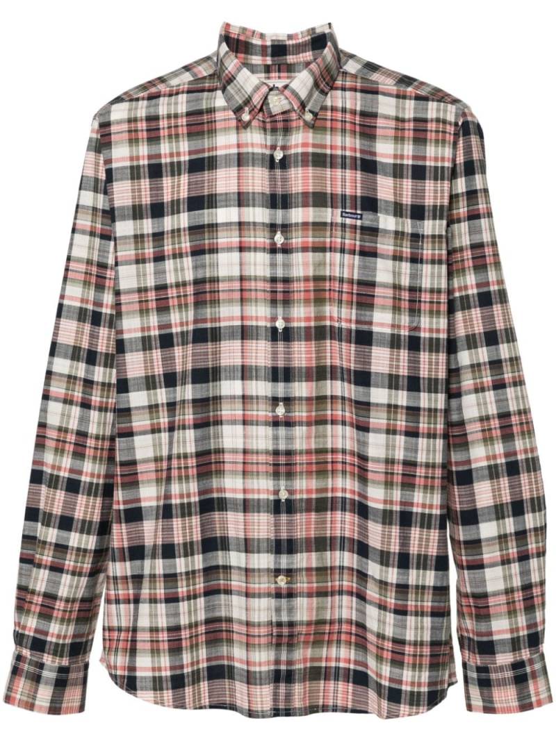 Barbour plaid-check cotton shirt - Pink von Barbour