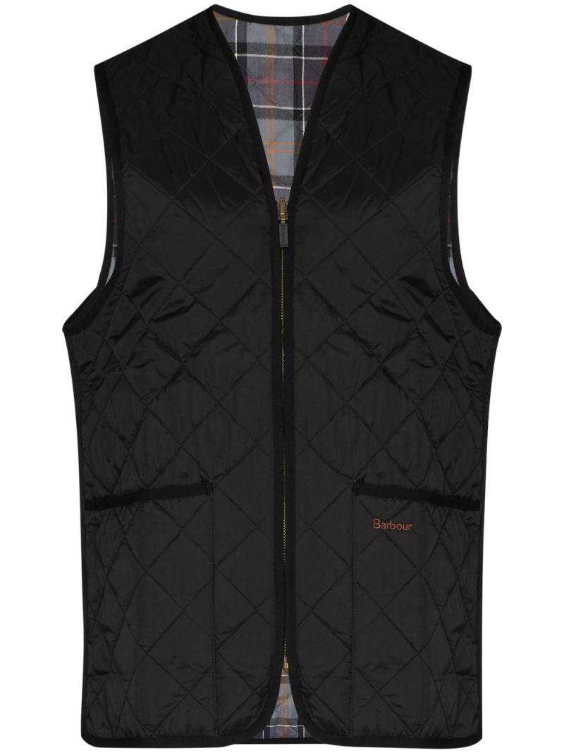 Barbour quilted sleeveless gilet - Black von Barbour