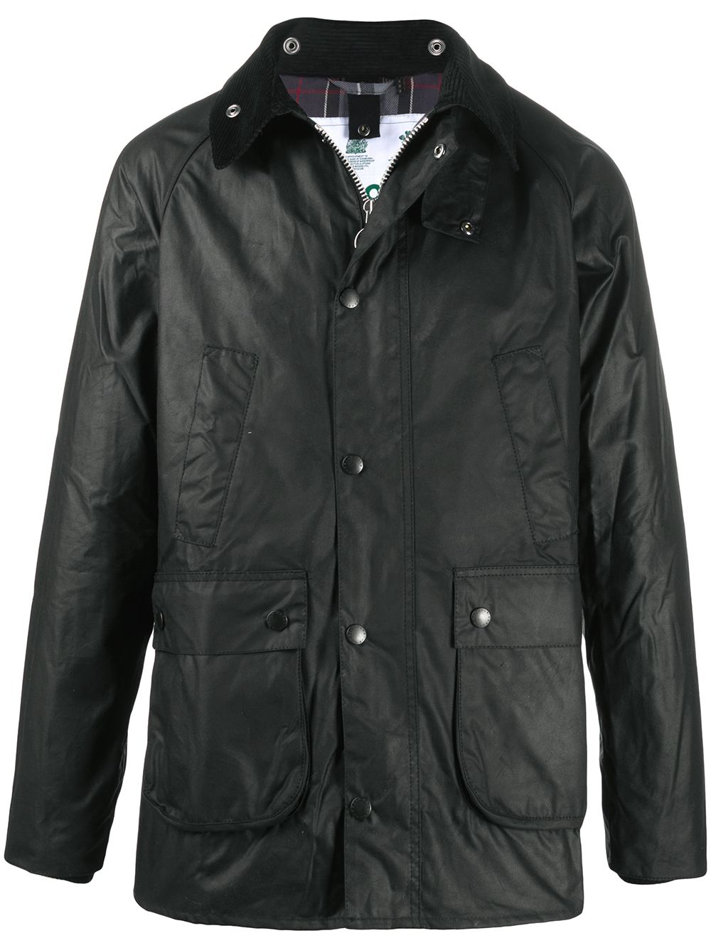 Barbour snap-button coat - Black von Barbour