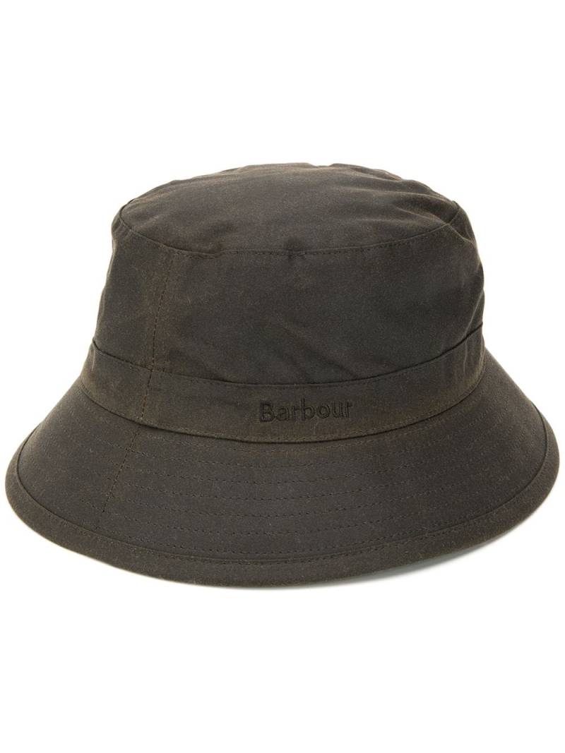 Barbour stitch detail bucket hat - Green von Barbour