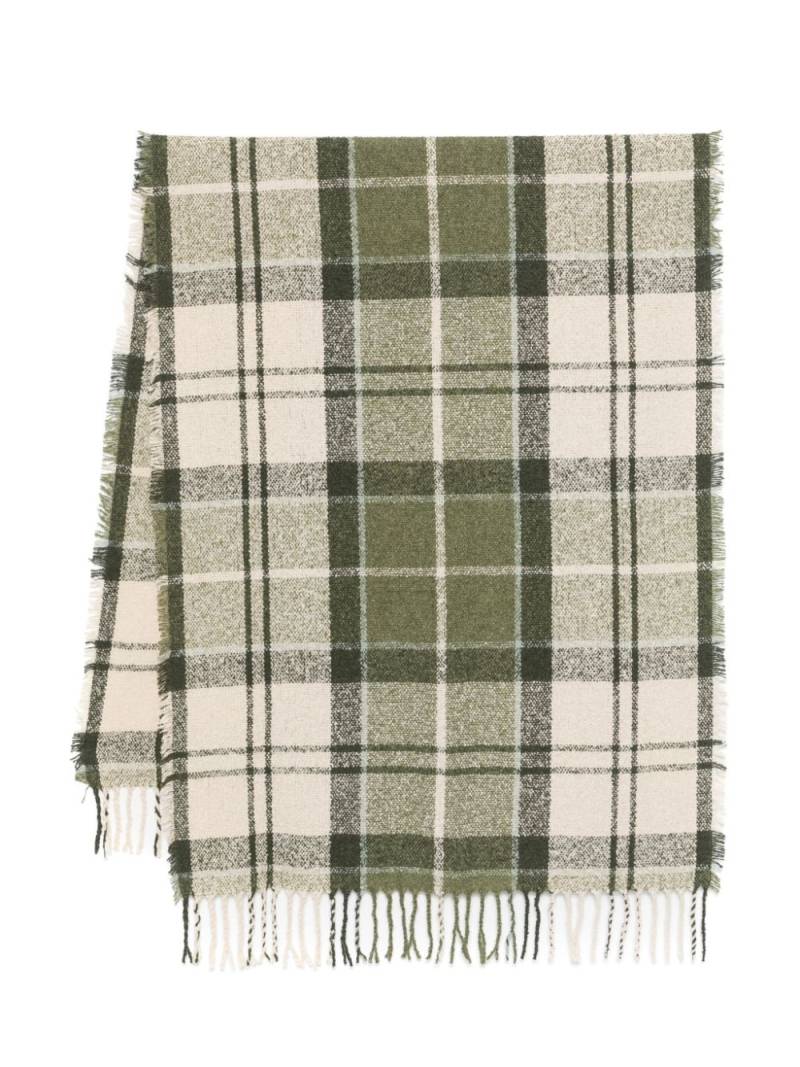 Barbour tartan bouclé scarf - Neutrals von Barbour