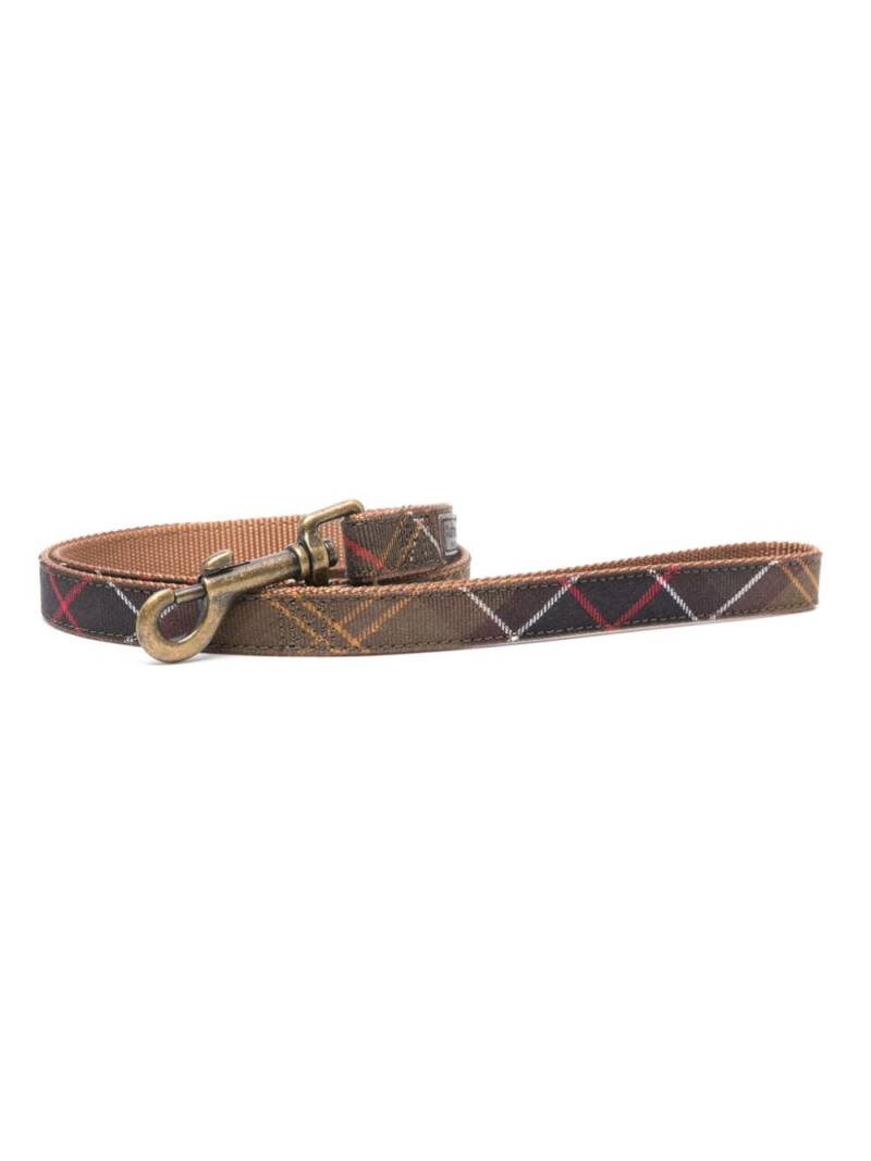 Barbour tartan-check dog lead - Neutrals von Barbour