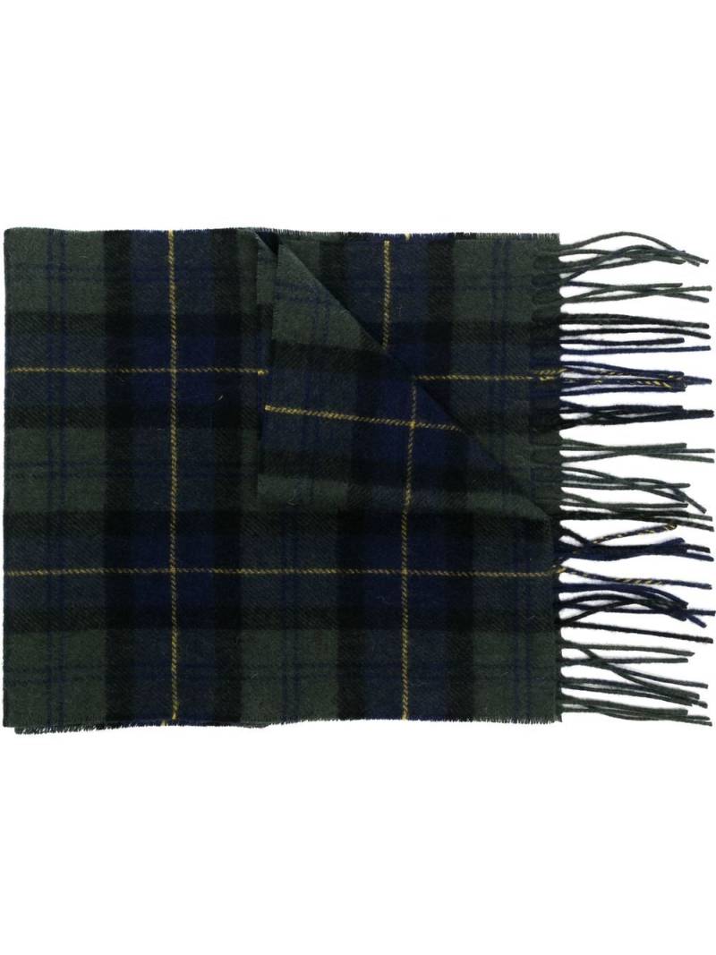 Barbour tartan check pattern scarf - Green von Barbour