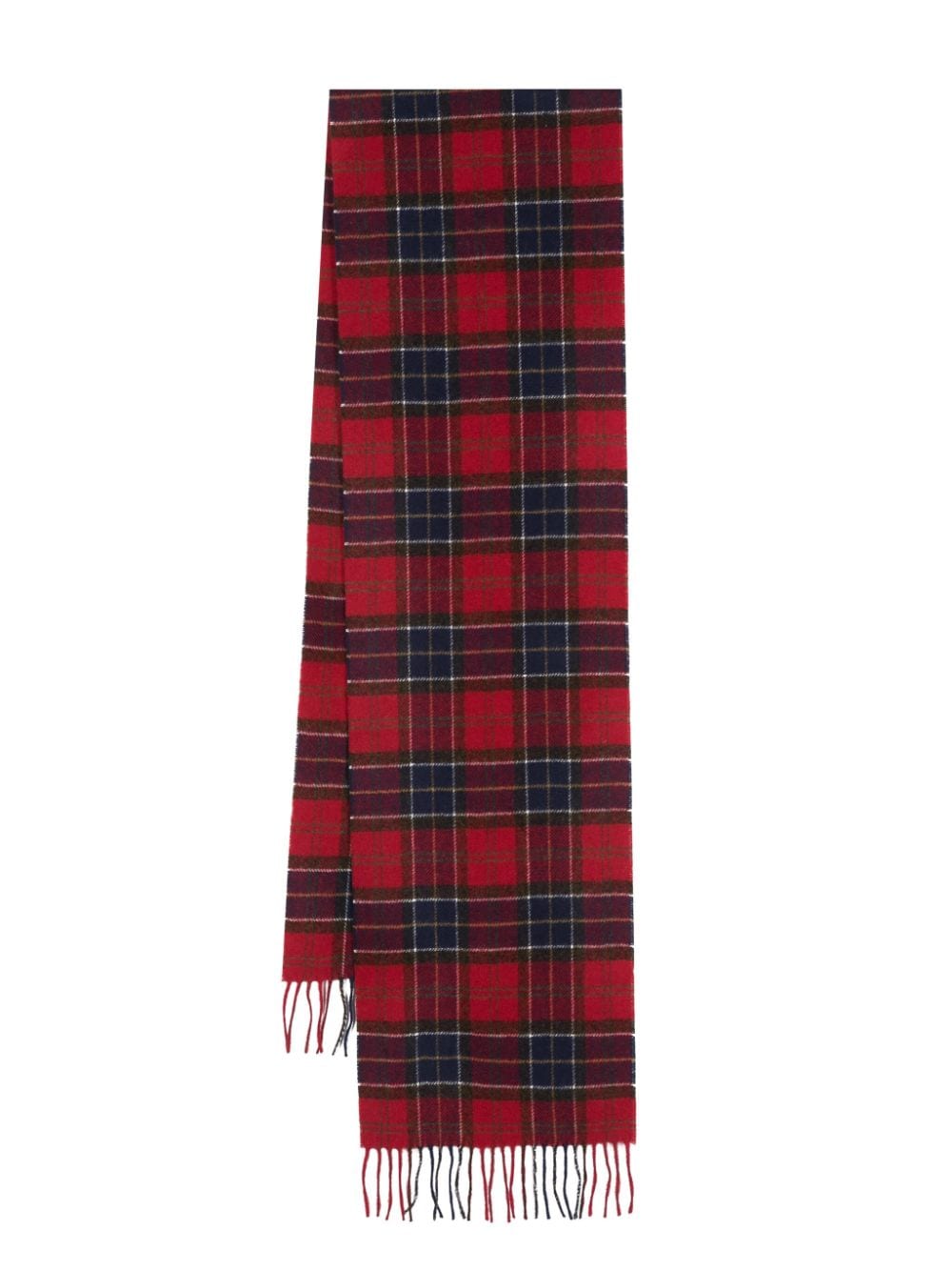 Barbour tartan-check wool scarf - Red von Barbour