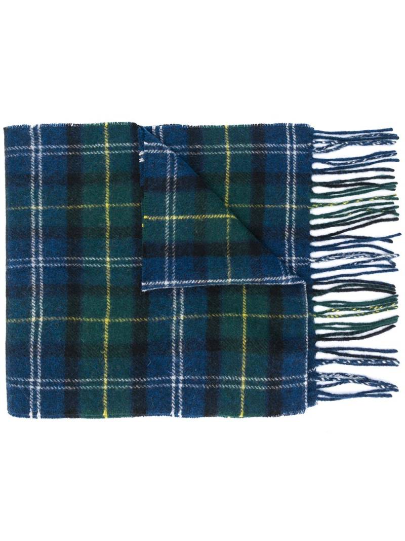 Barbour tartan lambswool scarf - Green von Barbour