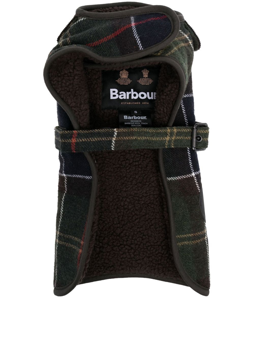 Barbour tartan-pattern dog coat - Green von Barbour