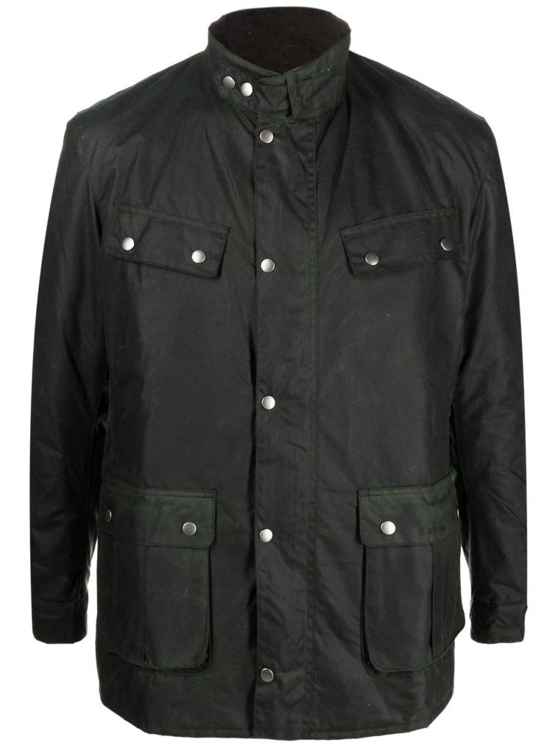 Barbour wax-coated zipped jacket - Green von Barbour