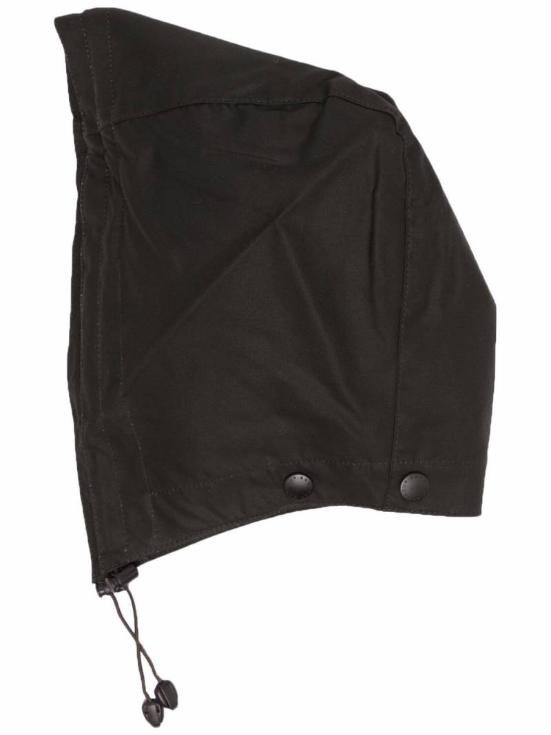 Barbour waxed cotton hood - Black von Barbour