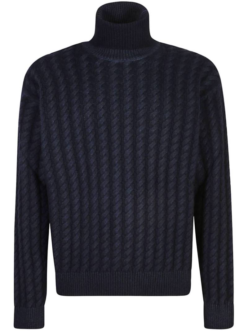 Barena cable-knit jumper - Blue von Barena