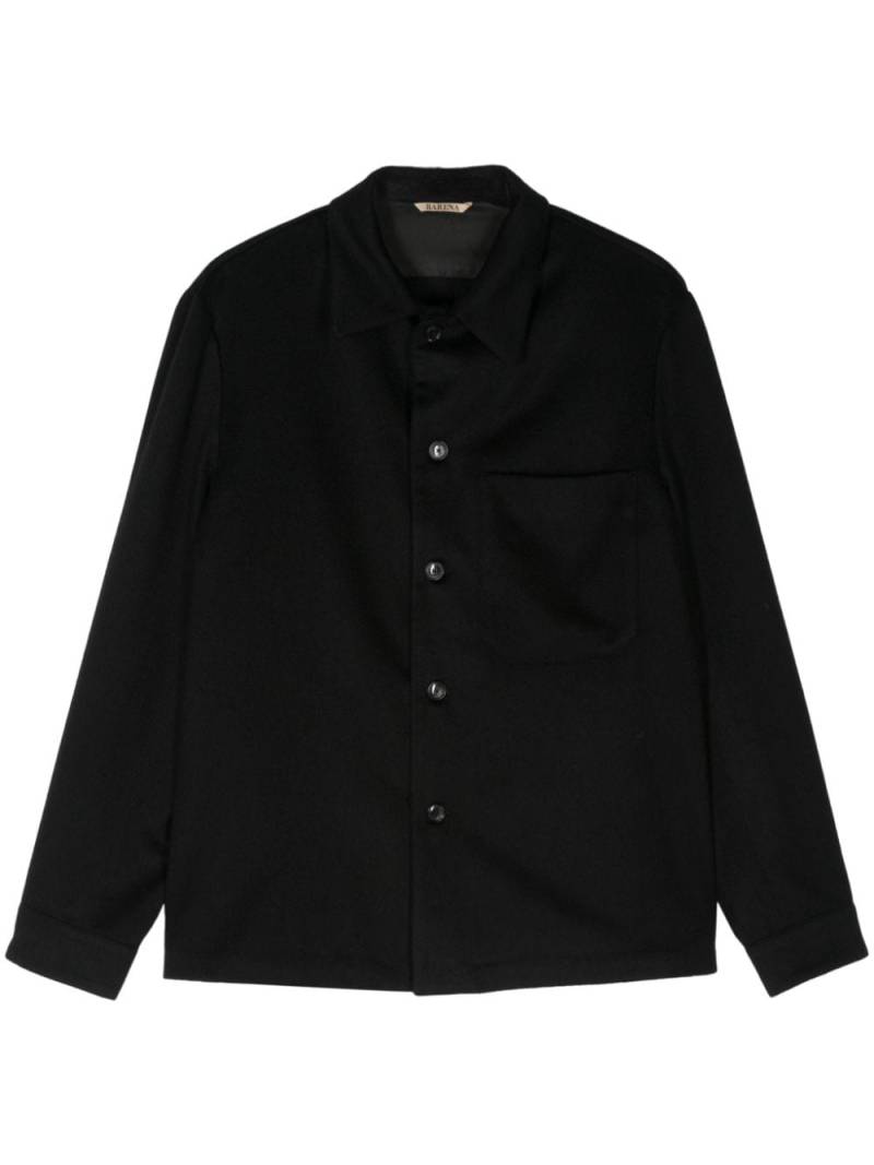 Barena cashmere shirt jacket - Black von Barena