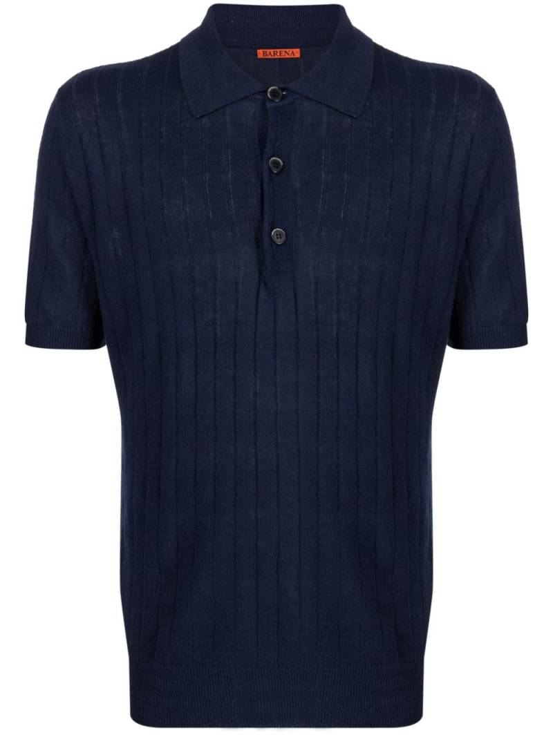 Barena linen-blend polo shirt - Blue von Barena