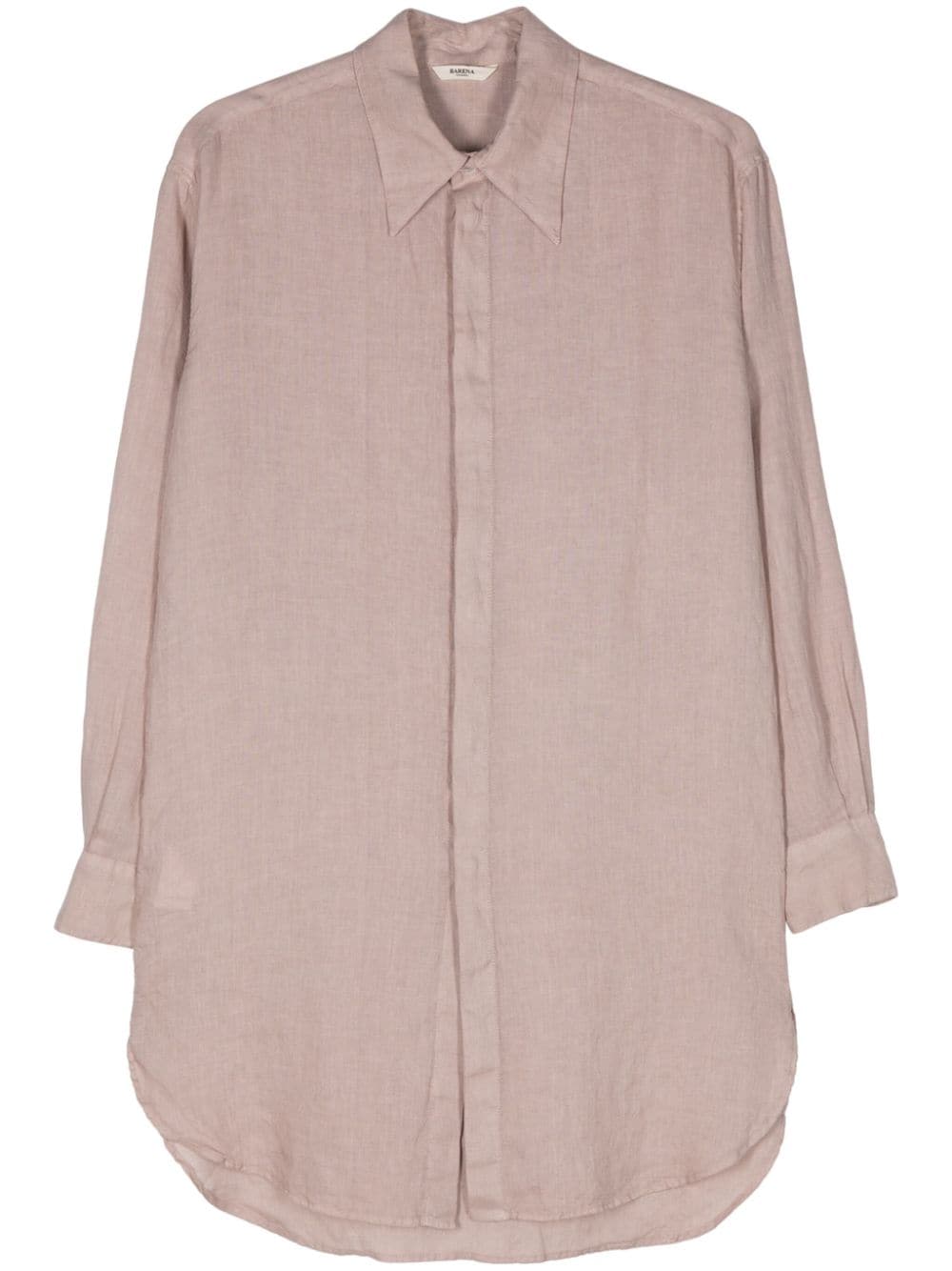 Barena linen chambray shirt - Pink von Barena