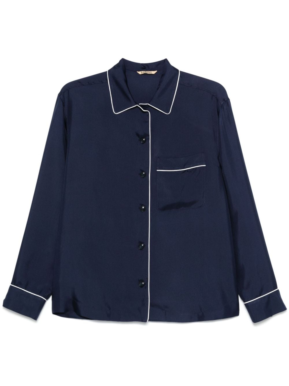 Barena piped-trim shirt - Blue von Barena