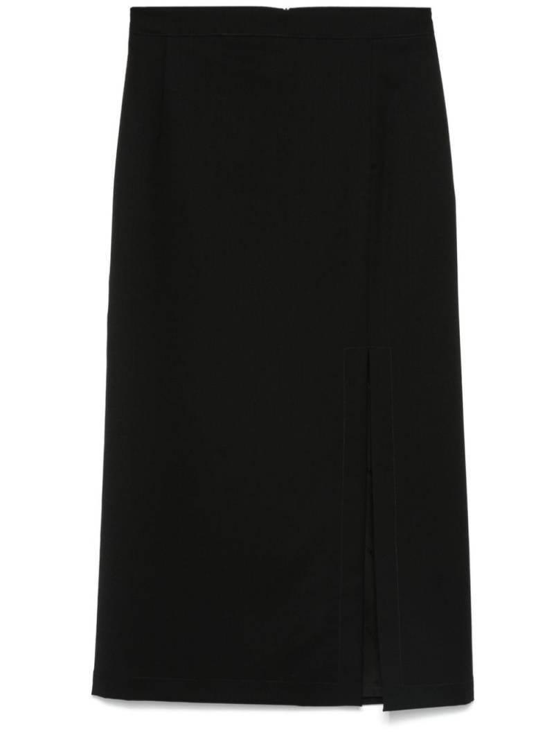 Barena side-slit pencil skirt - Black von Barena