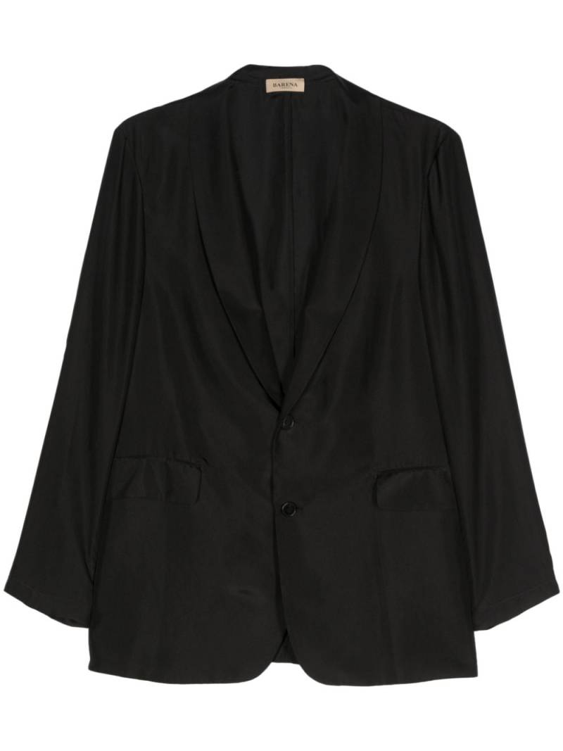 Barena single-breasted silk blazer - Black von Barena