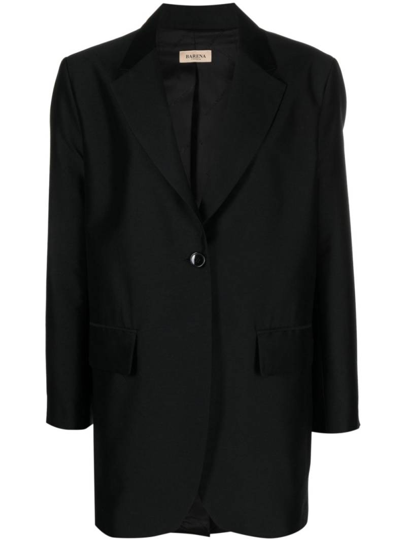 Barena single-breasted wool-blend blazer - Black von Barena