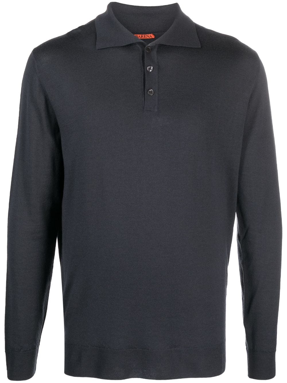 Barena spread-collar merino-wool polo shirt - Grey von Barena