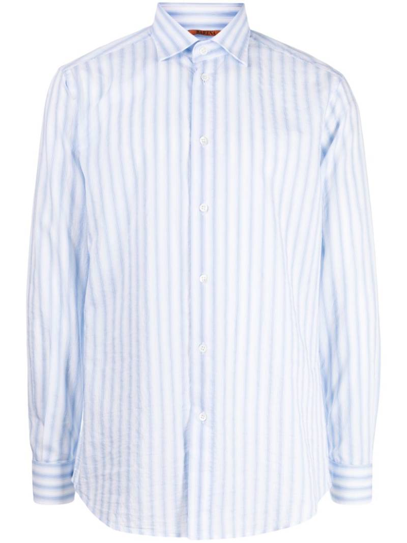 Barena striped poplin shirt - White von Barena