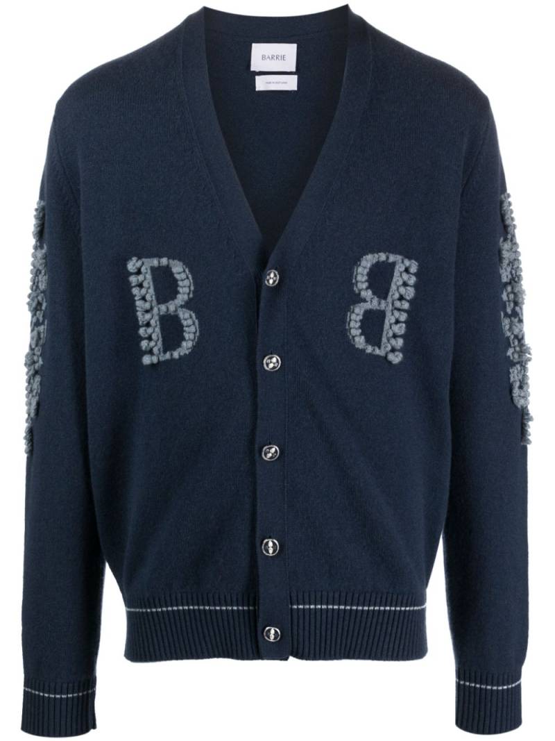 Barrie 3D-knit cashmere cardigan - Blue von Barrie