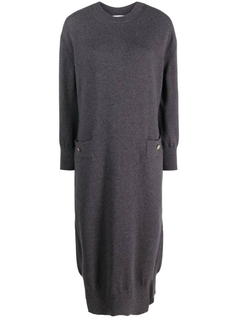 Barrie Iconic knit midi dress - Grey von Barrie