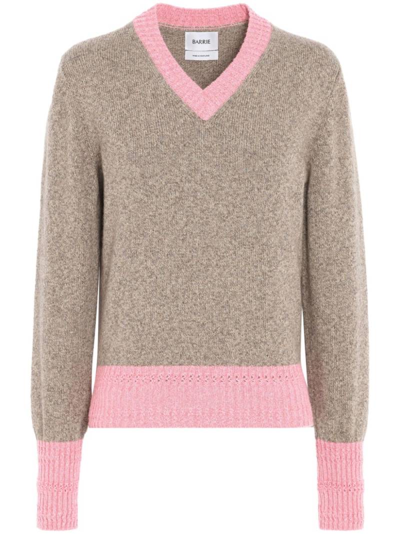 Barrie V-neck cashmere sweater - Neutrals von Barrie