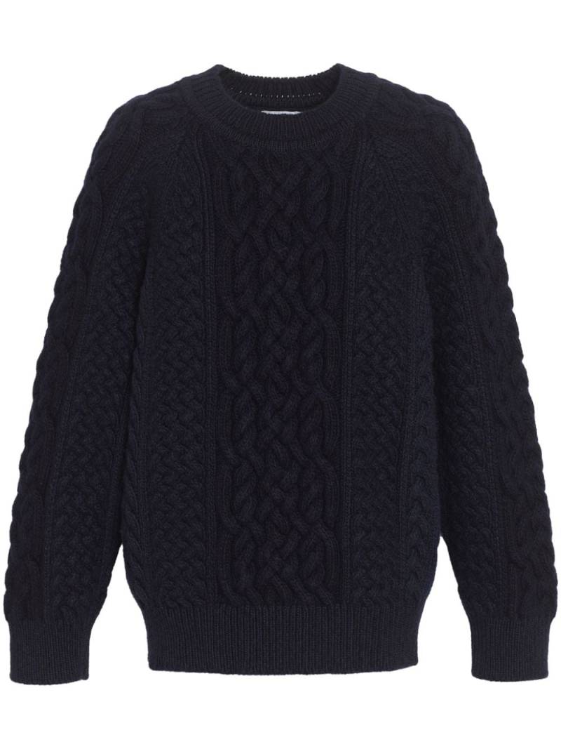 Barrie cable-knit cashmere jumper - Black von Barrie