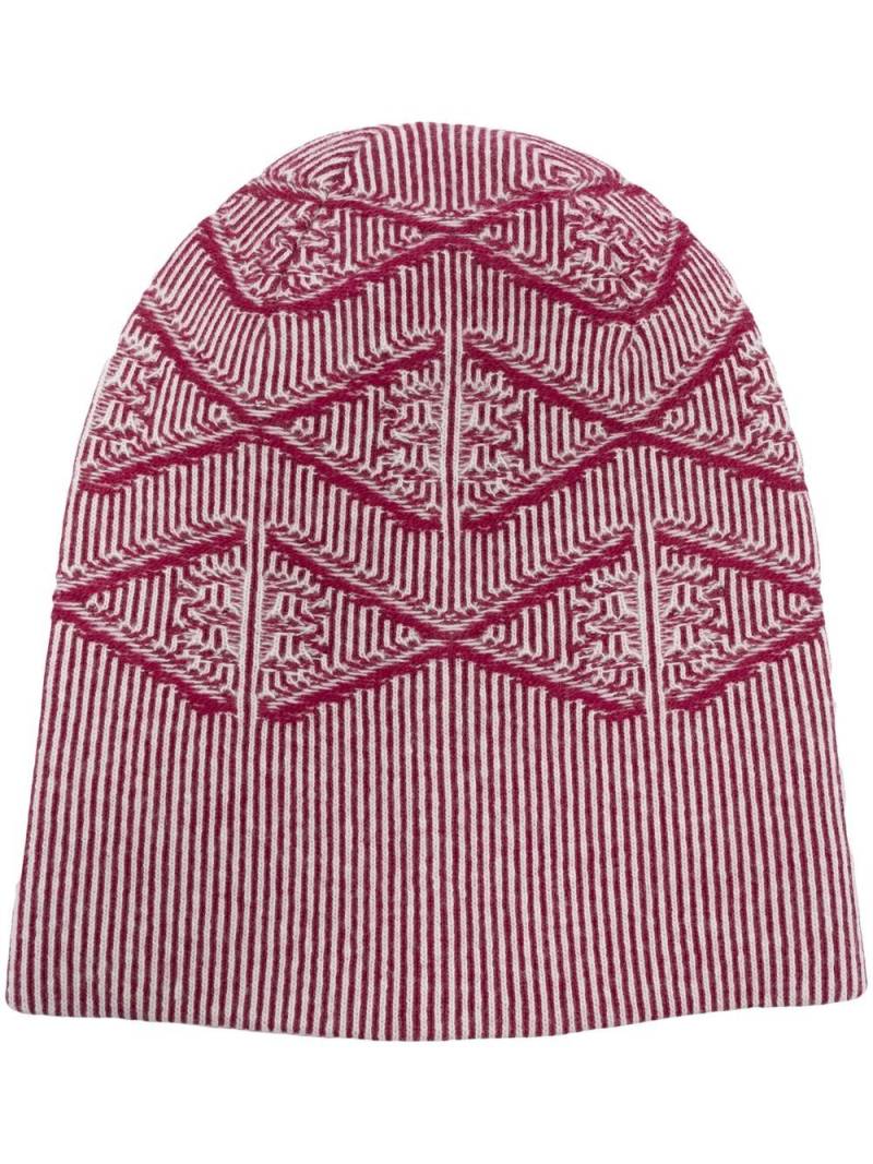 Barrie cashmere monogram beanie - Pink von Barrie