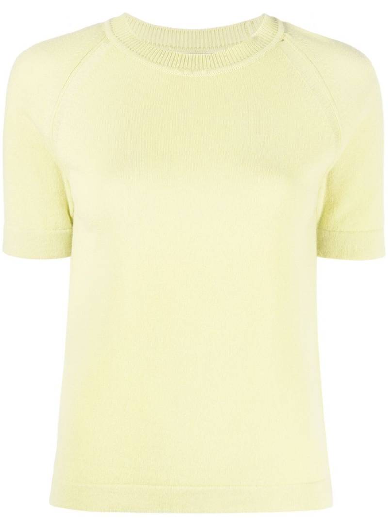 Barrie cashmere short-sleeve top - Green von Barrie