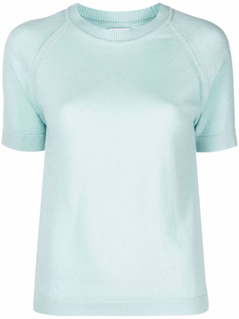 Barrie cashmere short-sleeved top - Green von Barrie