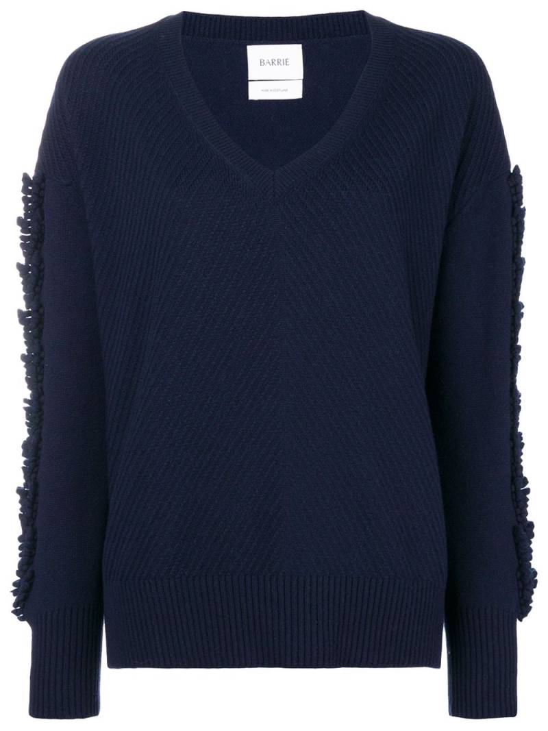 Barrie Troisieme Dimension cashmere V-neck pullover - Blue von Barrie