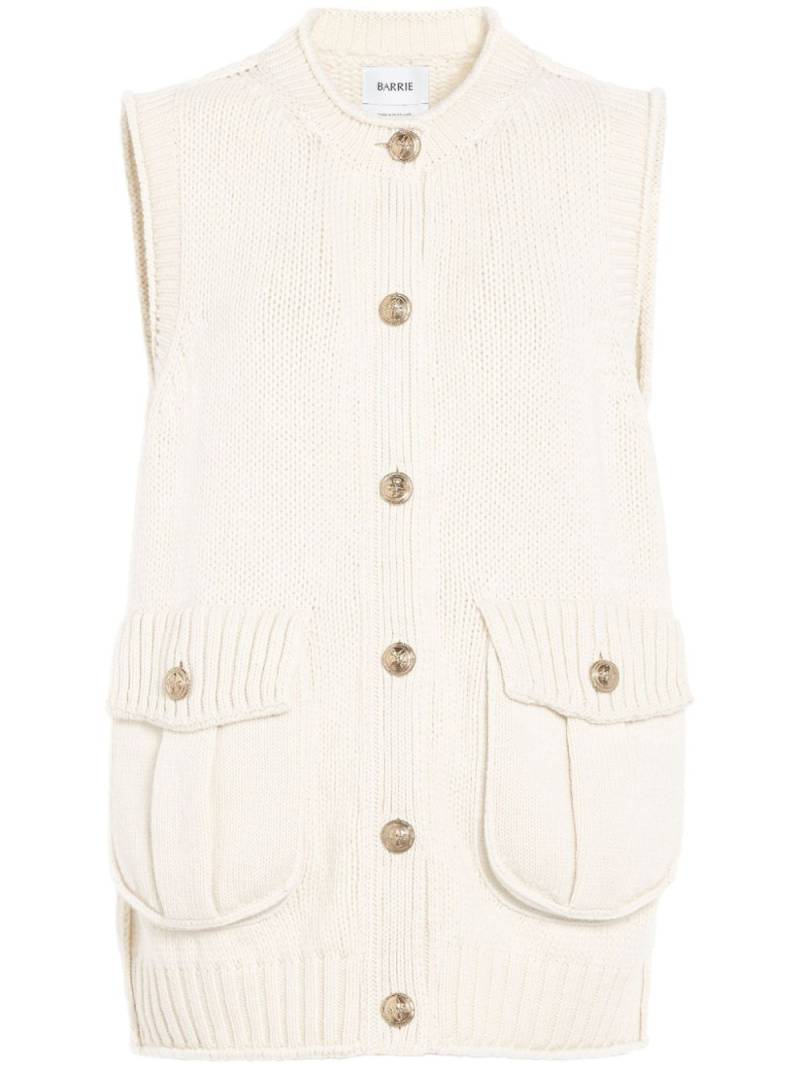 Barrie chunky-knit vest - White von Barrie