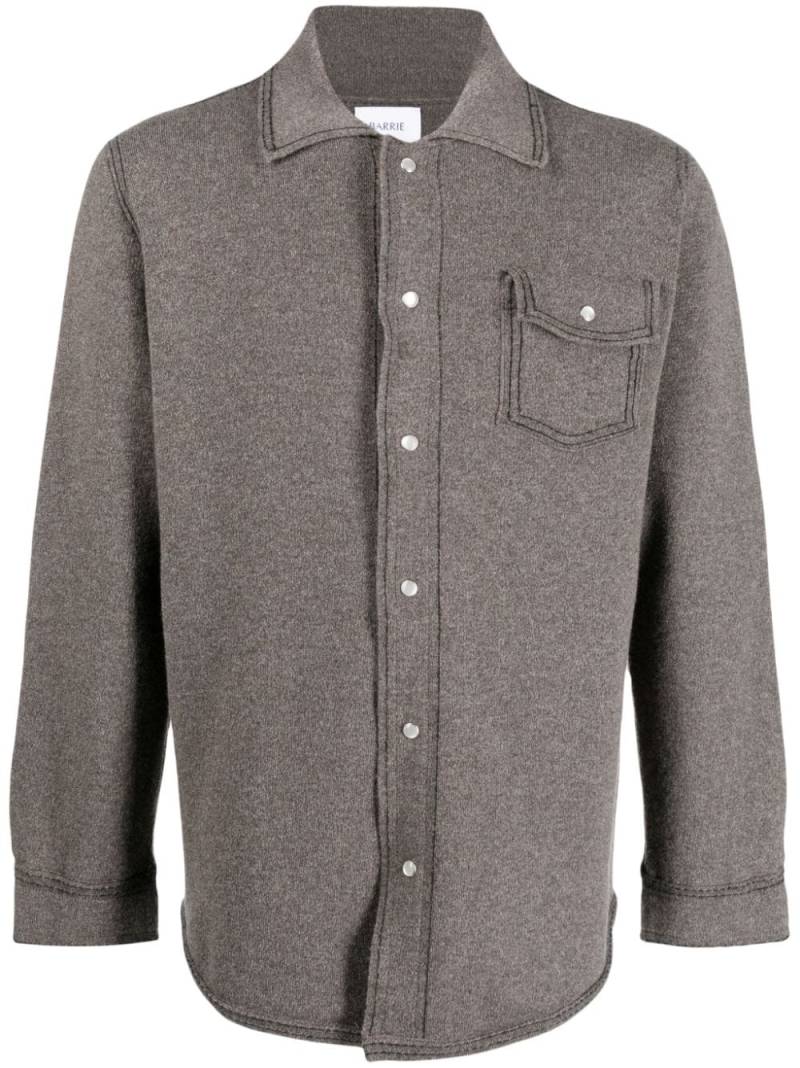 Barrie fine-knit denim-effect shirt - Brown von Barrie