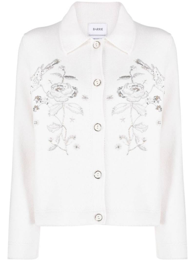 Barrie floral-embroidered beaded jacket - Neutrals von Barrie