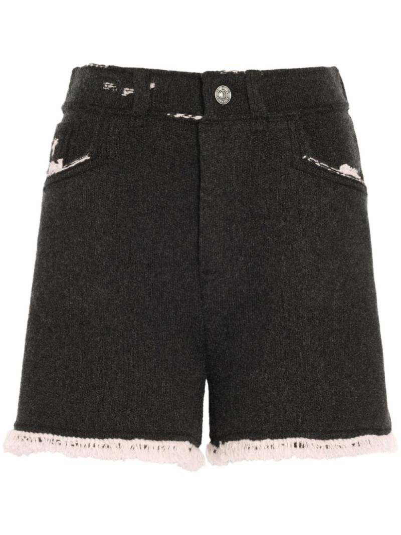 Barrie fringed shorts - Black von Barrie