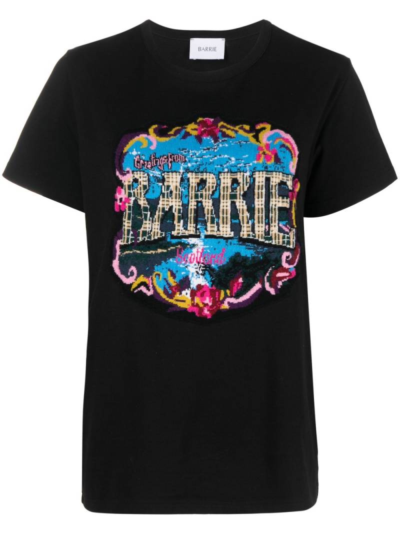 Barrie graphic-print cotton T-shirt - Black von Barrie