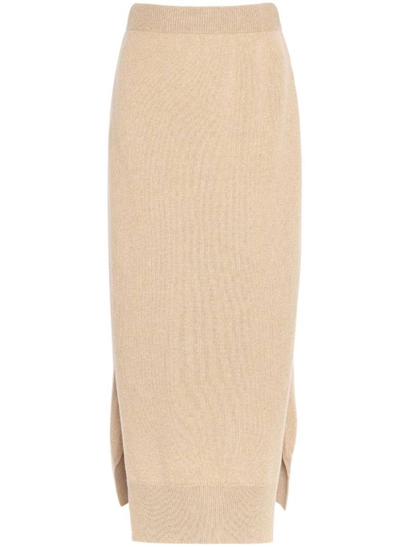 Barrie high-waisted knit skirt - Neutrals von Barrie