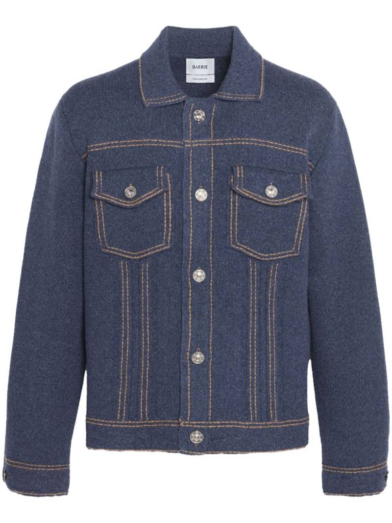 Barrie knitted denim jacket - Blue von Barrie