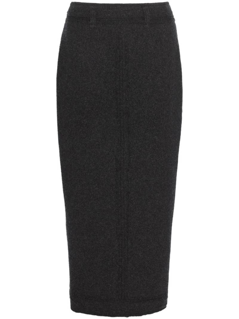 Barrie knitted midi skirt - Black von Barrie