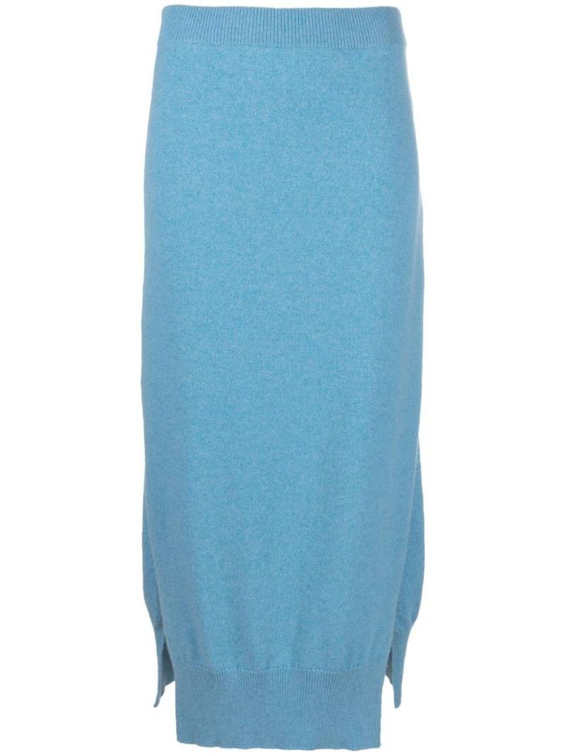 Barrie knitted midi skirt - Blue von Barrie