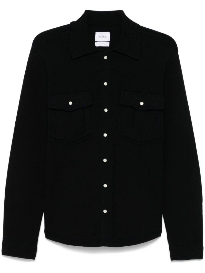 Barrie knitted overshirt - Black von Barrie