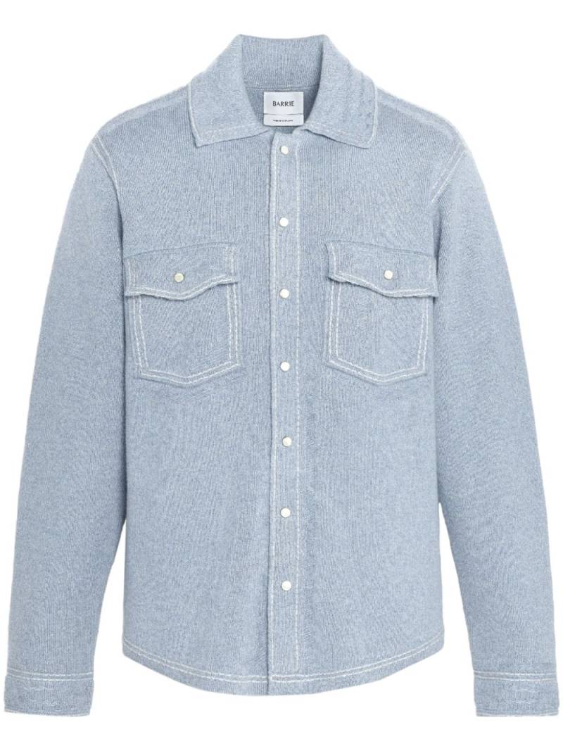 Barrie knitted overshirt - Blue von Barrie