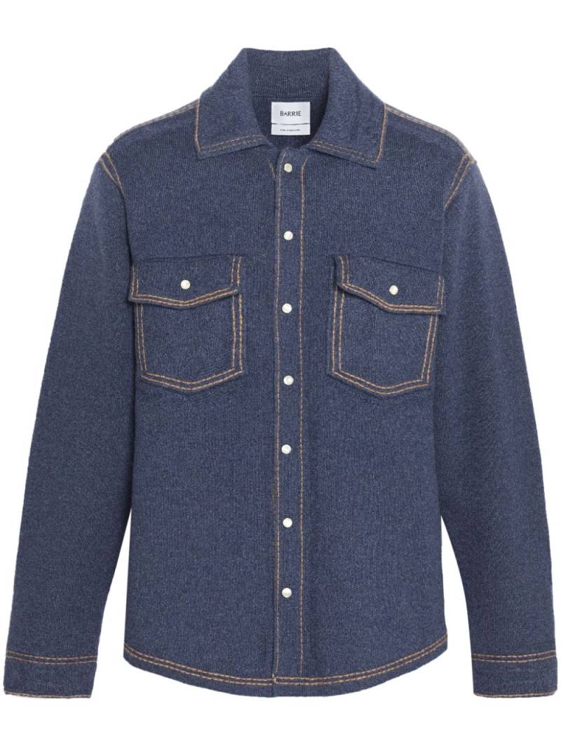 Barrie knitted overshirt - Blue von Barrie