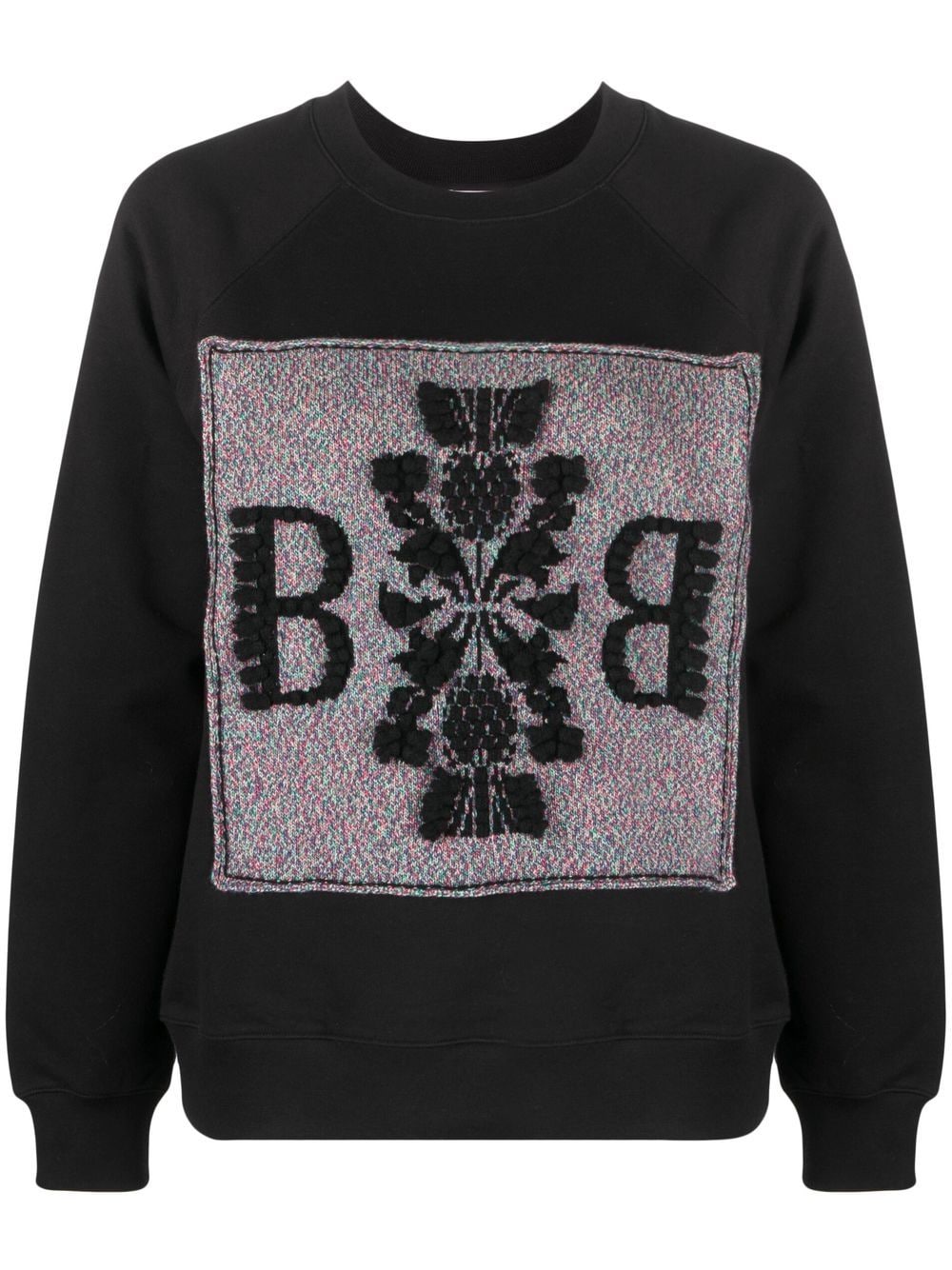 Barrie logo-print detail sweatshirt - Black von Barrie