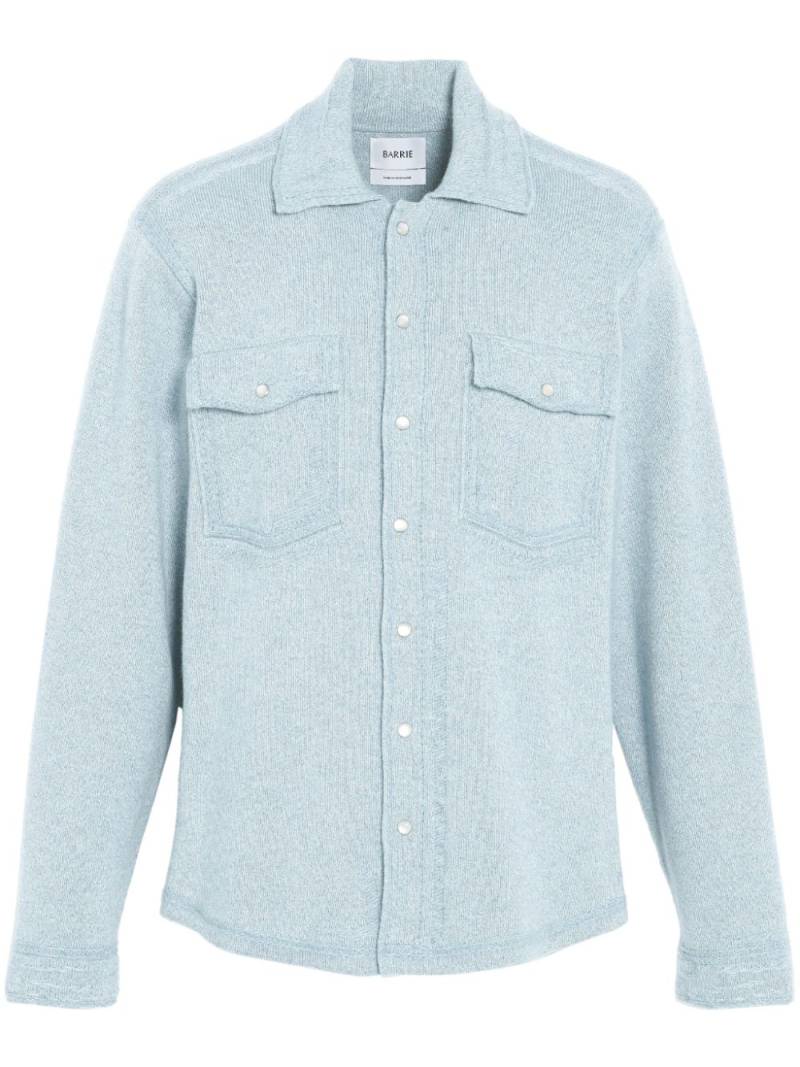 Barrie long-sleeve denim-effect shirtshirt - Blue von Barrie