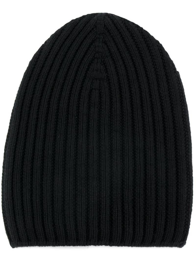 Barrie ribbed-knit cashmere beanie - Black von Barrie