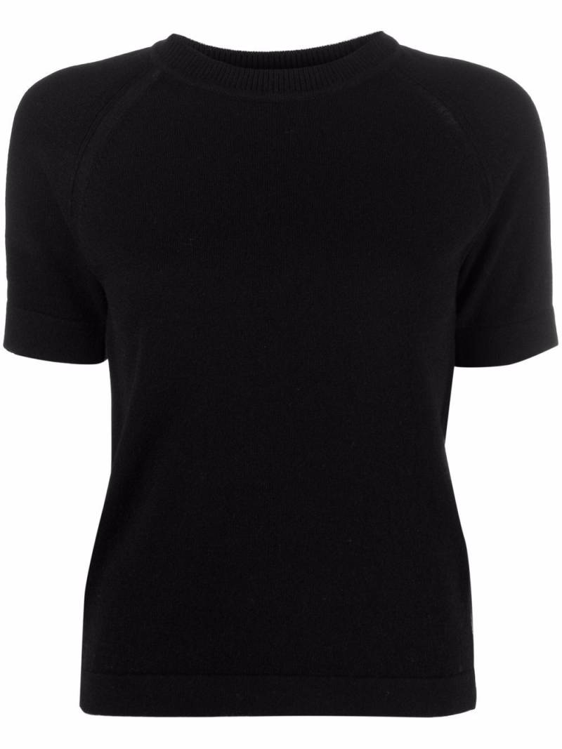 Barrie short-sleeve cashmere top - Black von Barrie