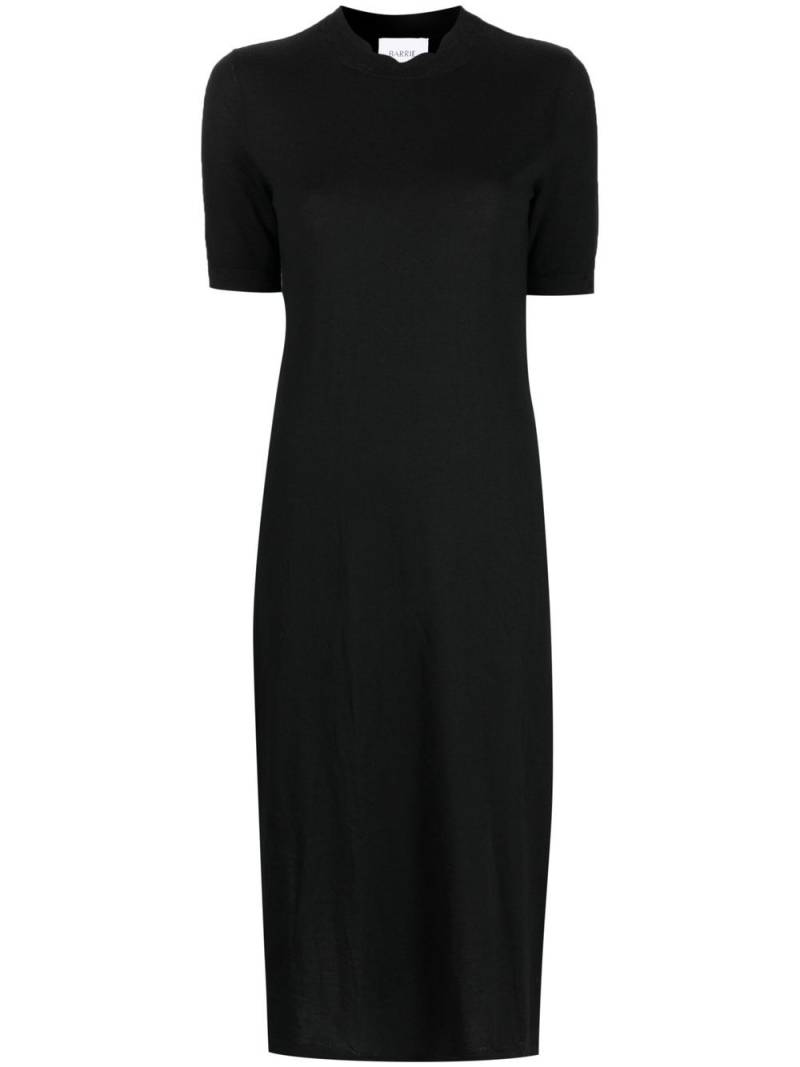 Barrie side-slit cashmere midi dress - Black von Barrie